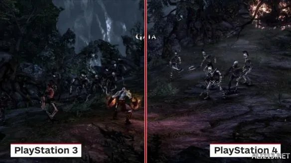 差别好巨大啊!《战神3重制版》PS3/PS4画面对比