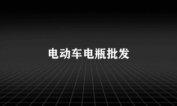 电动车电瓶批发