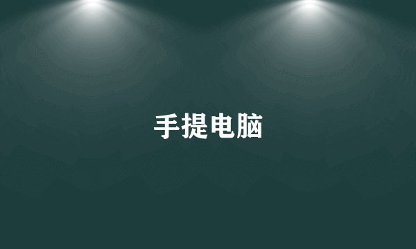 手提电脑