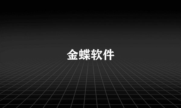 金蝶软件