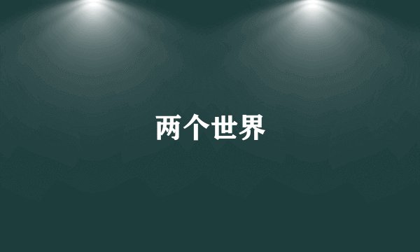 两个世界