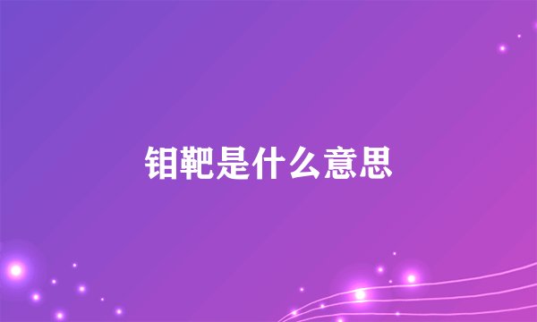 钼靶是什么意思
