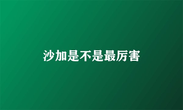 沙加是不是最厉害