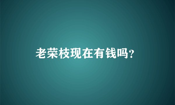 老荣枝现在有钱吗？