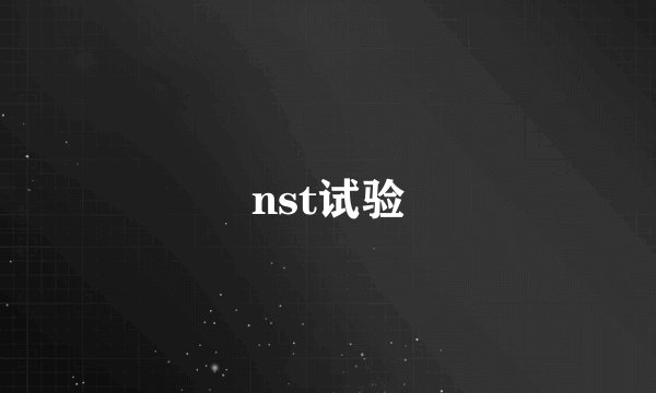 nst试验