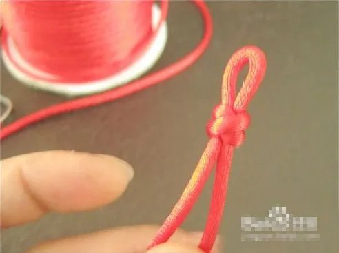 红绳手链编织，两根绳，求编法视频