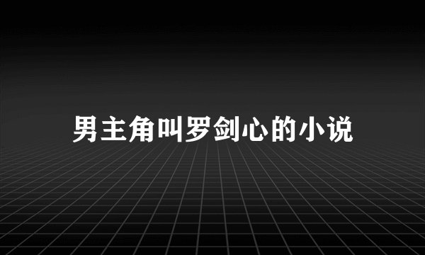 男主角叫罗剑心的小说