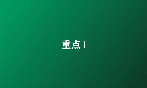 重点 |