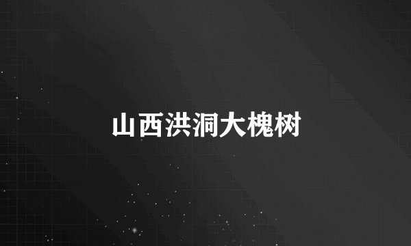 山西洪洞大槐树