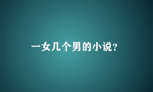 一女几个男的小说？