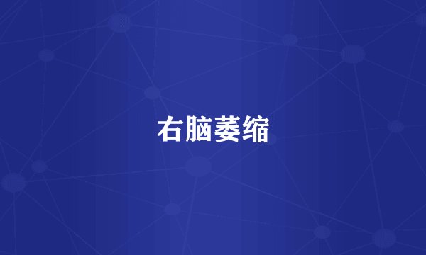 右脑萎缩