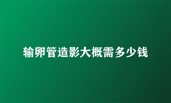 输卵管造影大概需多少钱