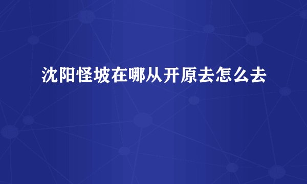沈阳怪坡在哪从开原去怎么去
