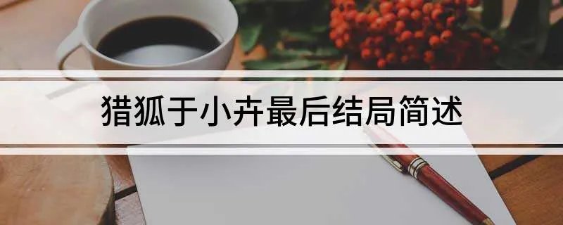 猎狐于小卉最后结局简述