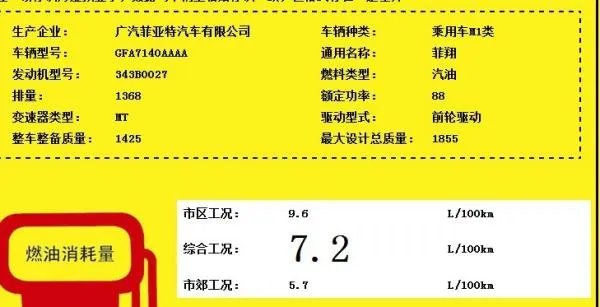 菲亚特菲翔的自重是多少？油耗多少？有人知道吗