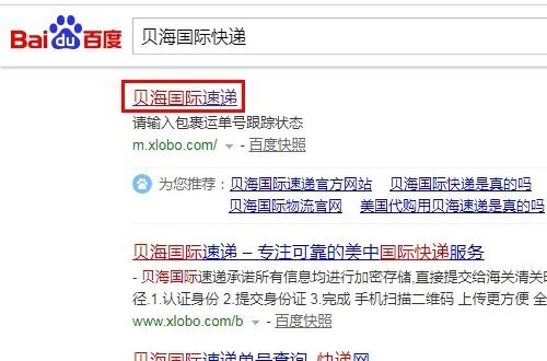 贝海国际速递运单查询