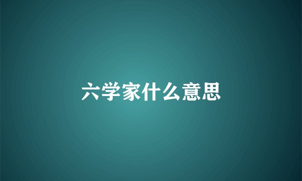 六学家什么意思