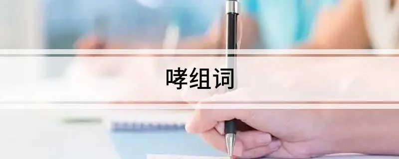 哮组词