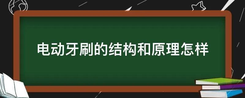 电动牙刷的结构和原理怎样