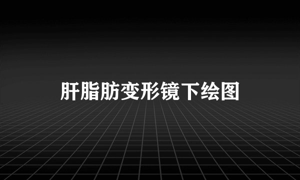肝脂肪变形镜下绘图