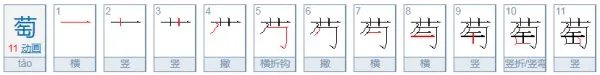 萄组词两个字有哪些呀，除了葡萄？