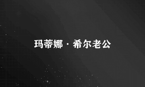 玛蒂娜·希尔老公
