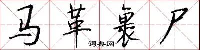 马革裹尸