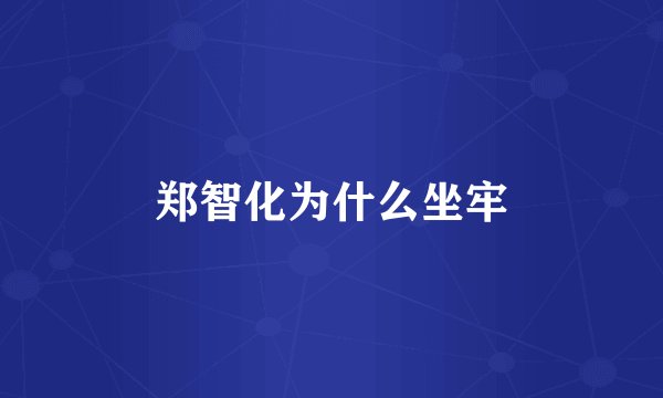 郑智化为什么坐牢