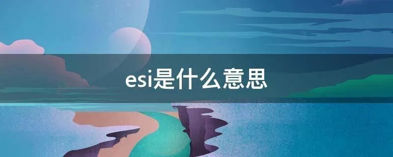 esi是什么意思