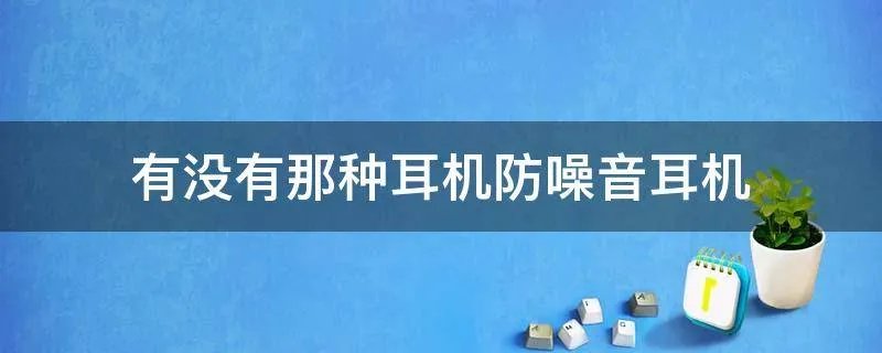 有没有那种耳机防噪音耳机