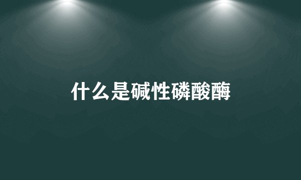 什么是碱性磷酸酶