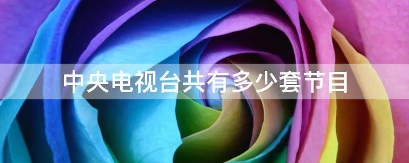 中央电视台共有多少套节目