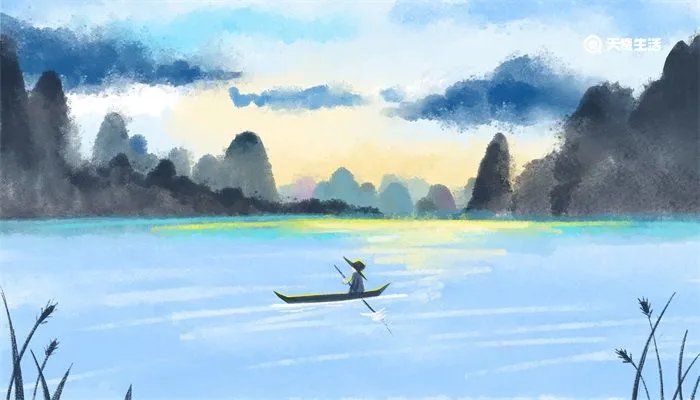 小儿垂钓诗意