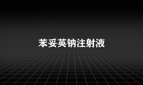 苯妥英钠注射液