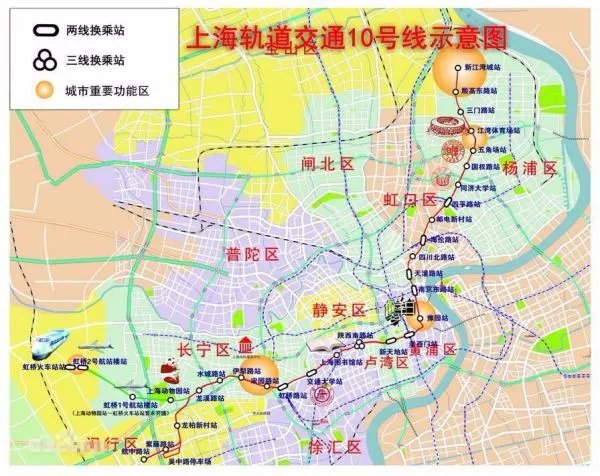 上海地铁10号线线路图