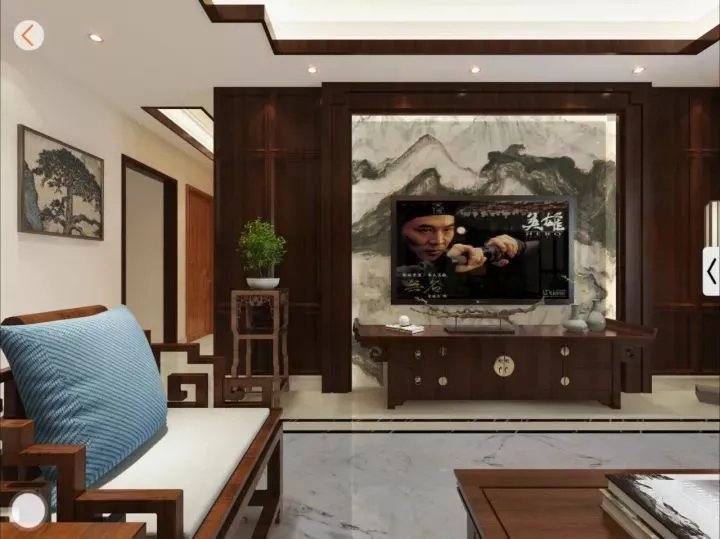 不知道背景墙用什么合适?看了天然石材山水画再决定。