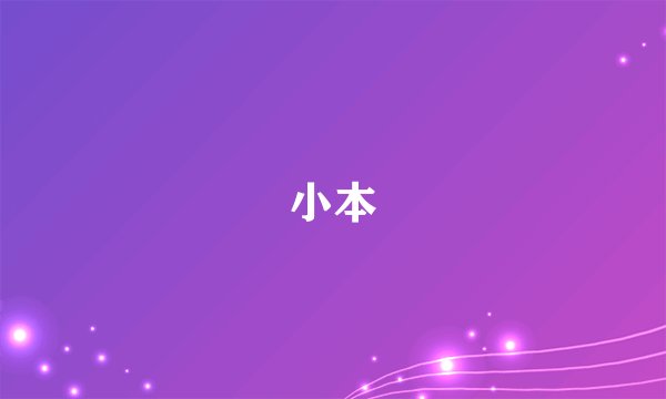 小本