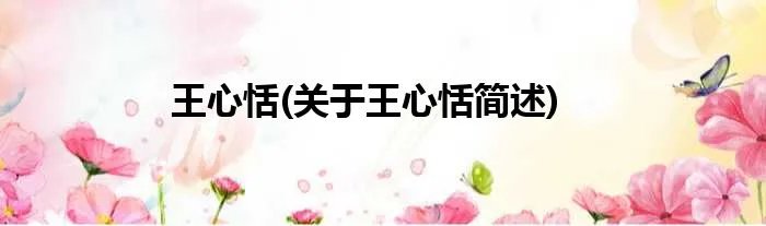 王心恬(关于王心恬简述)