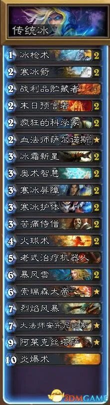 炉石传说四种冰法卡组浅析 冰法哪套强度高