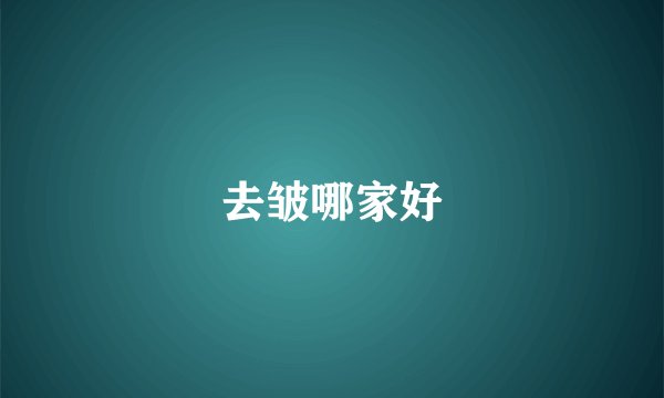 去皱哪家好