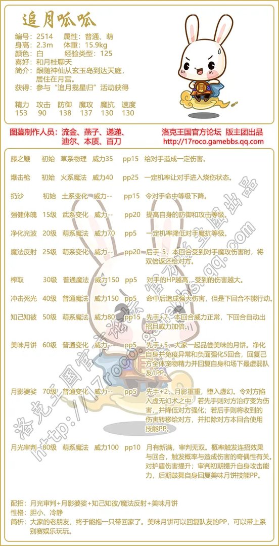 洛克王国追月呱呱技能搭配