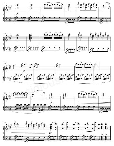 土耳其进行曲,钢琴谱