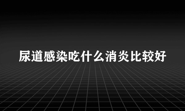 尿道感染吃什么消炎比较好