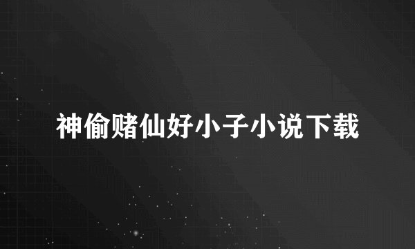 神偷赌仙好小子小说下载