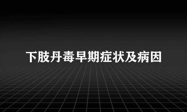 下肢丹毒早期症状及病因