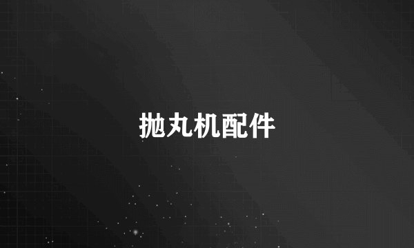 抛丸机配件