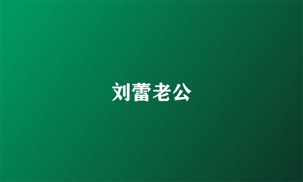 刘蕾老公