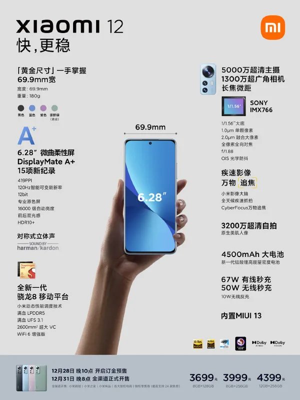 小米12X