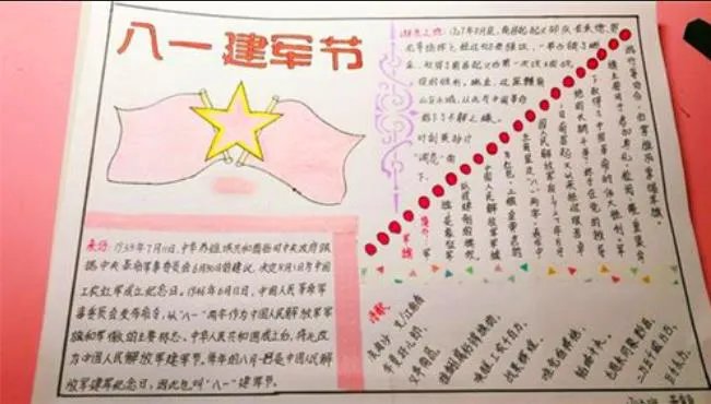 2020建军节手抄报大全图片 2020八一建军节手抄报简单图片