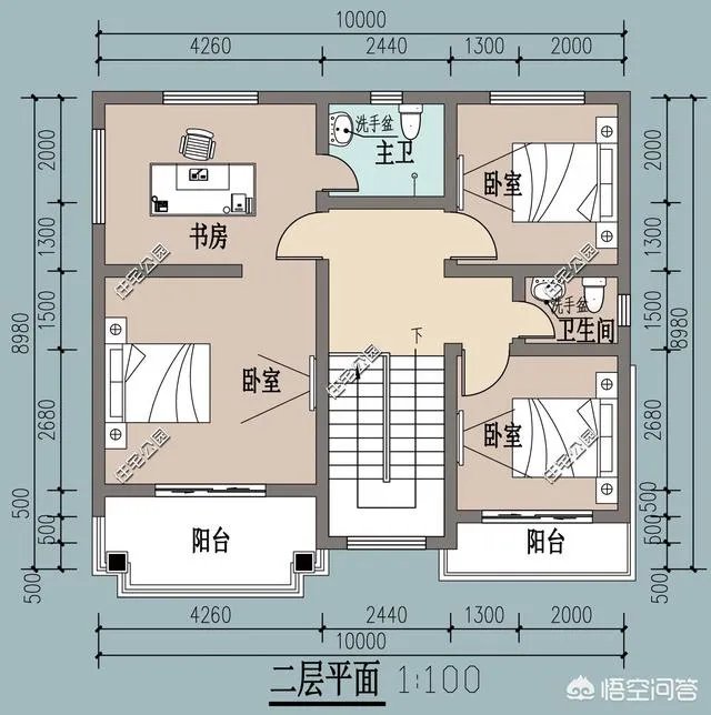 在农村盖占地90平米，二层小楼该怎么设计？